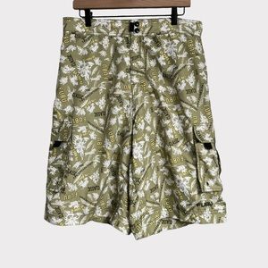 Vintage FUBU Y2K All Over Print Logo Shorts